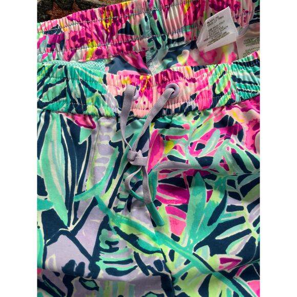 Lily Pulitzer Athletic Summer Shorts Colorful Printed Beach Swim Bottoms - Picture 6 of 7